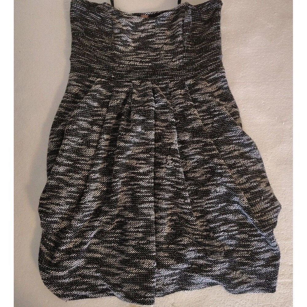 NWT Free People Nyima Tweed Strapless Gathered Dress – Size 4 - Picture 2 of 4